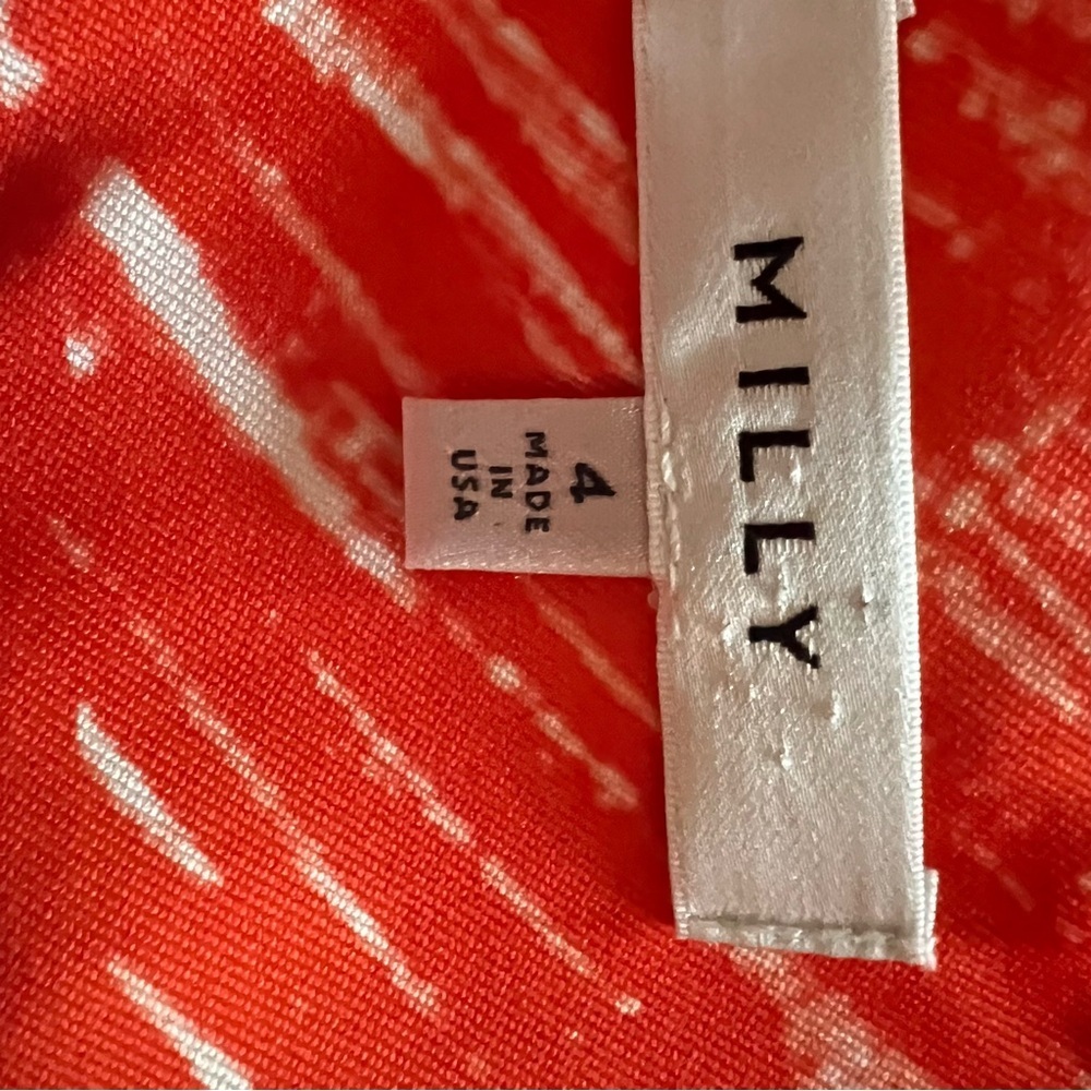Milly Orange White Skirt. - Picture 3 of 7